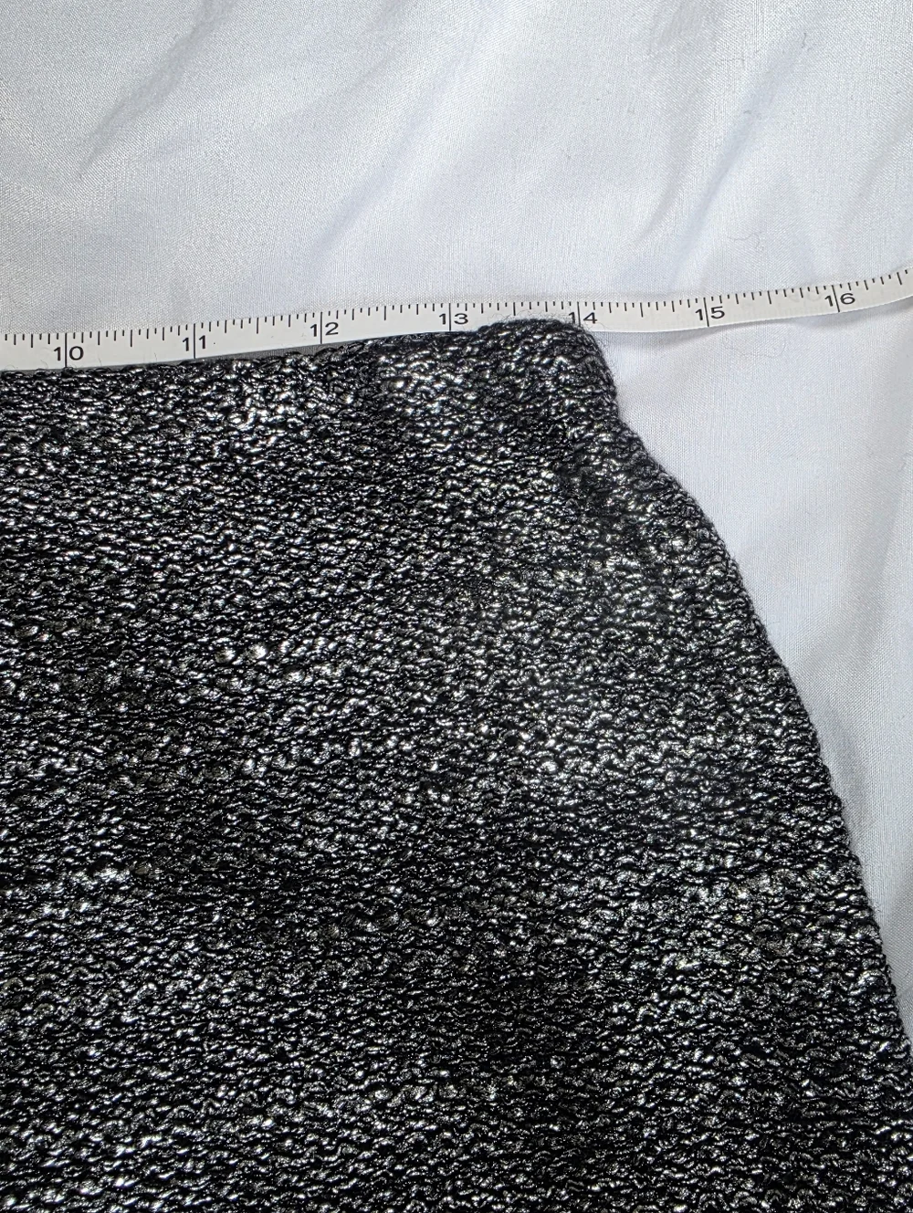 Bailey 44 Metallic Black Tweed Lined Mini Skirt Size Small NWT - Picture 8 of 9